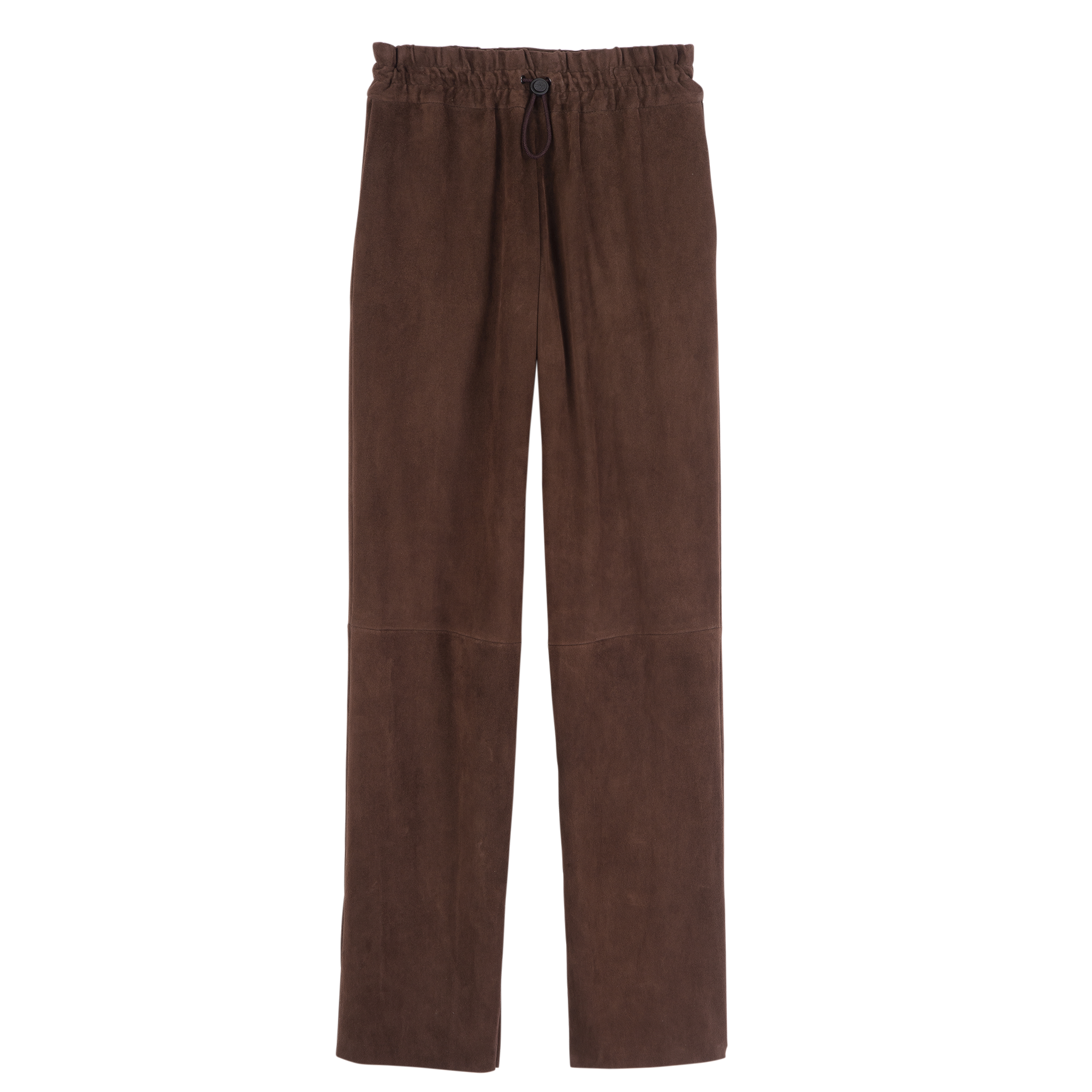 null Leather straight pants, Mocha