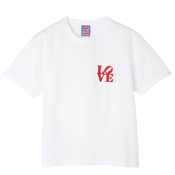 T-Shirt Longchamp x Robert Indiana , Jersey - Weiss