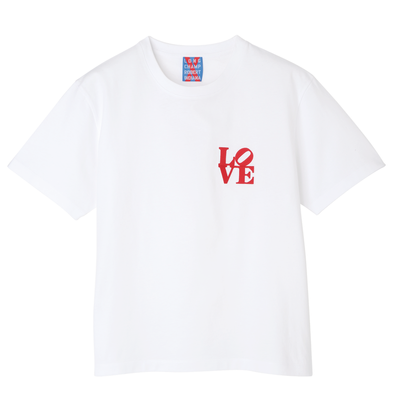 T-Shirt Longchamp x Robert Indiana , Jersey - Weiss  - Ansicht 1 von 1