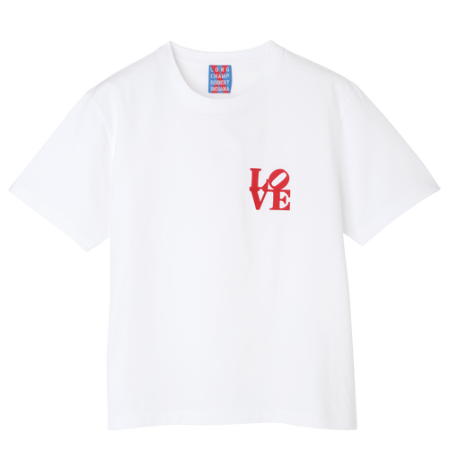 Longchamp x Robert Indiana T-shirt , White - Jersey - View 1 of  1