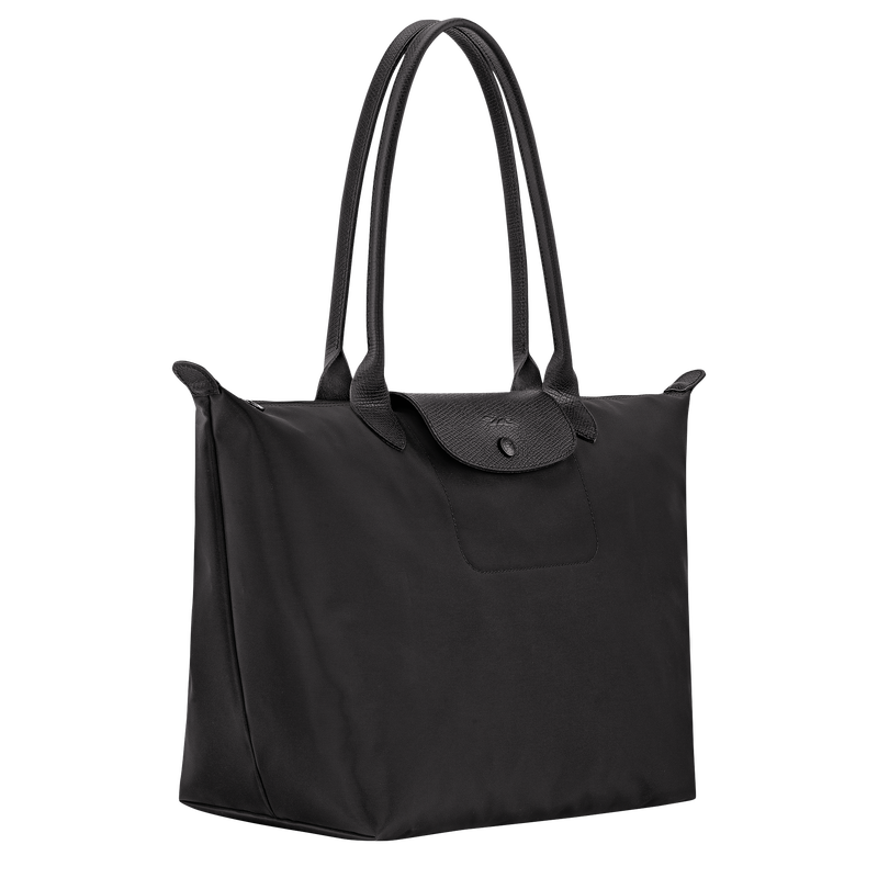 Le Pliage One L Tote bag , Black - Recycled canvas  - View 3 of 8