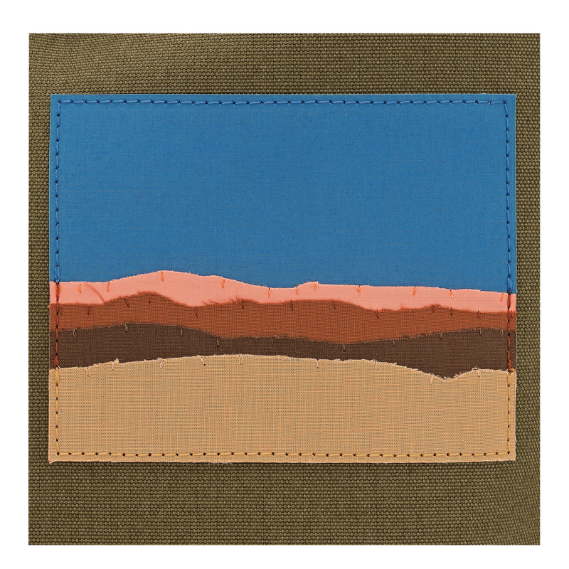 Caroline H&eacute;lain x Longchamp M Tote bag , Olive - Canvas  - View 5 of 5