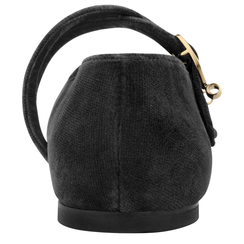 Le Foulonn&eacute; Ballerinas , Black - Leather  - View 3 of 4