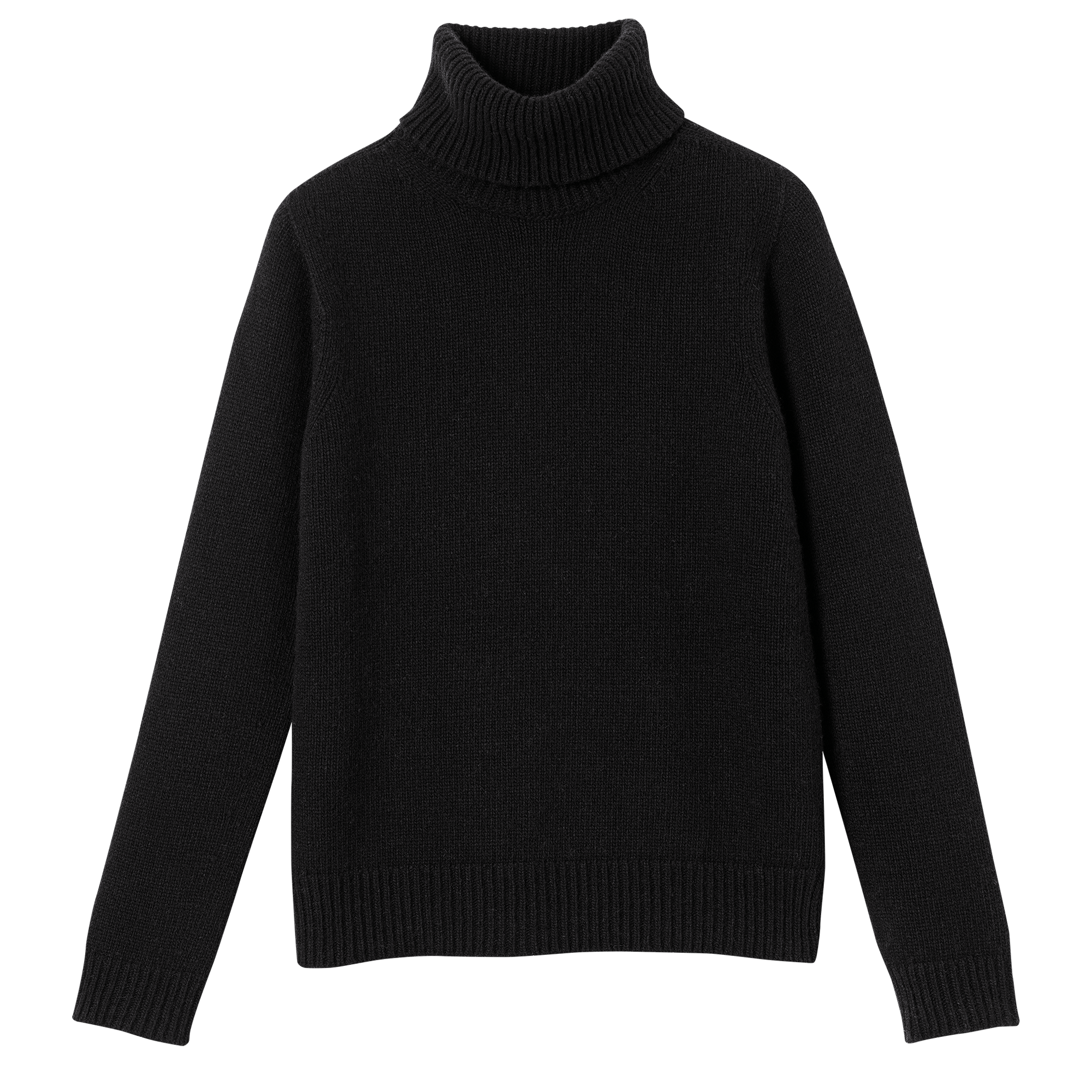 2023秋冬コレクション タートルネックセーター, ブラック