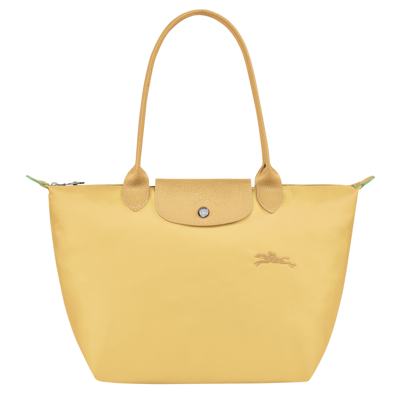 Le Pliage Green M Tote bag , Wheat - Recycled canvas  - View 1 of 4