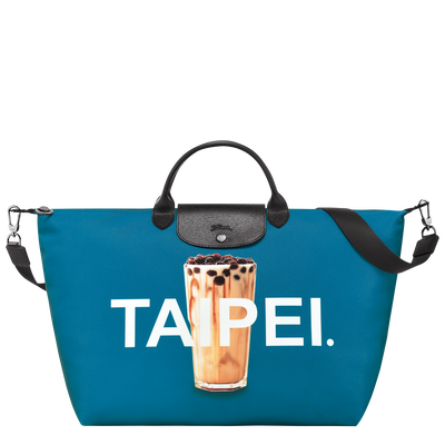 Le Pliage Du Monde 旅行袋 L , 機師藍色 - 帆布