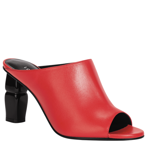 Mules à talon, Coquelicot/Rubis - Vue 2 de 2 Mules à talon, Coquelicot/Rubis, hi-res - Vue 2 de 2