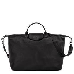 Le Pliage Xtra L Travel bag , Black - Leather