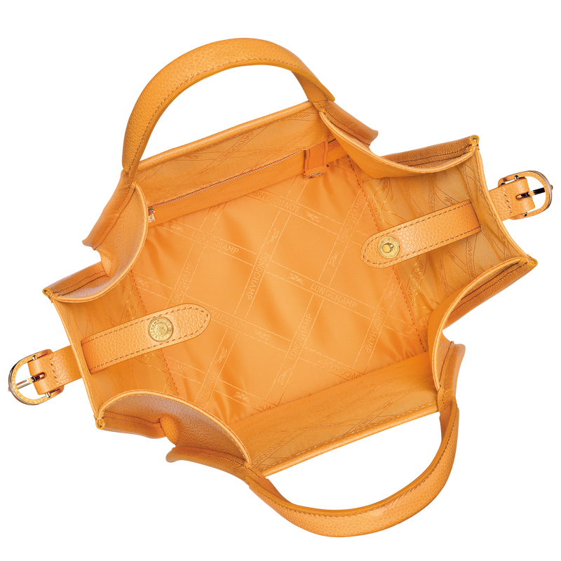 Le Foulonné S Handbag , Apricot - Leather  - View 6 of  6