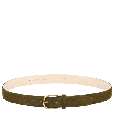 French Charm Cintur&oacute;n de hombre , Cuero - Verde Oliva