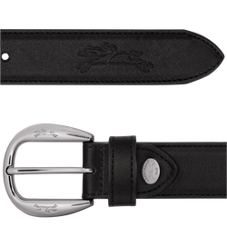 Le Pliage Xtra Ladies' belt , Black - Leather