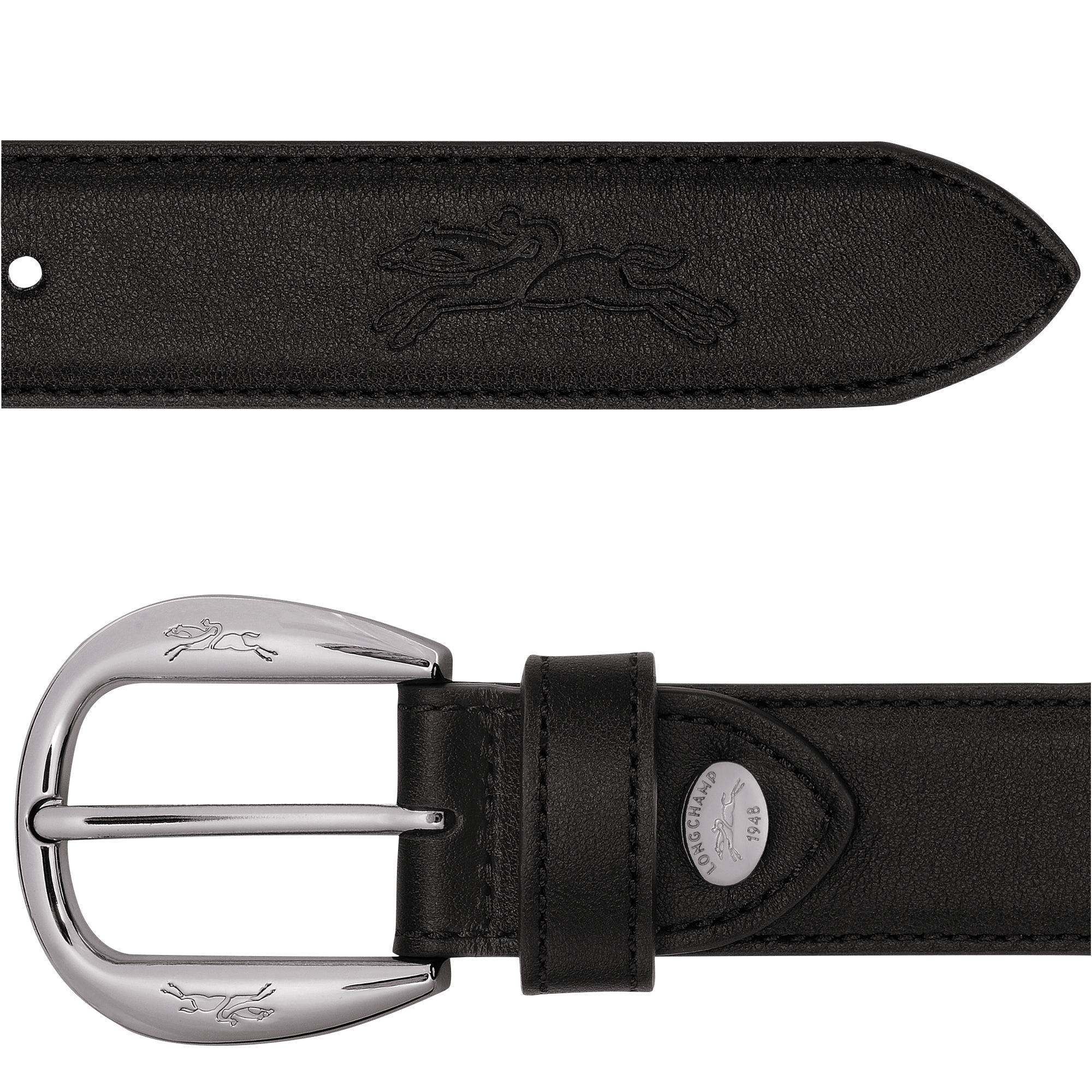 Ladies' belt, Black - View 2 of
2 - zoom in Le Pliage Xtra Ladies' belt, Black