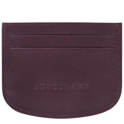 Épure Card holder , Eggplant - Leather