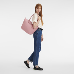 Le Pliage Green L Tote bag , Petal Pink - Recycled canvas