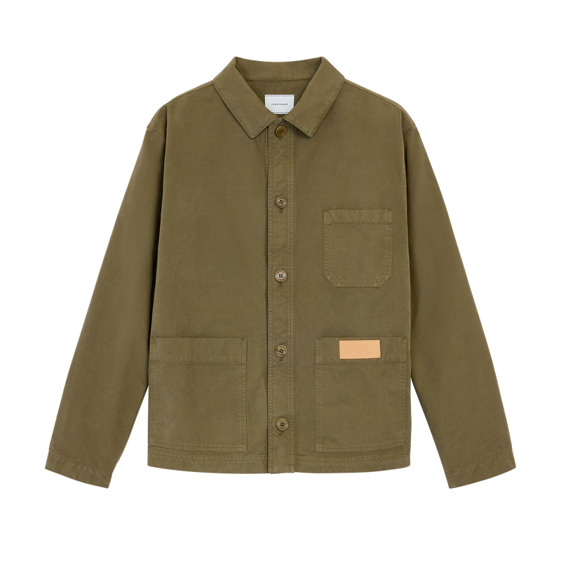 Jacket , Olive - Overdyed cotton  - View 1 of  5