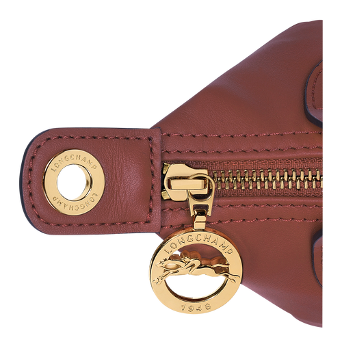 Sac à main XS Le Pliage Xtra , Cuir - Acajou - Vue 6 de 6