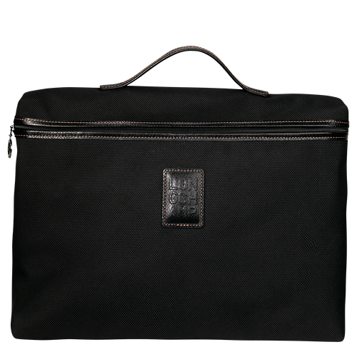 Boxford S Briefcase , Black - Recycled canvas - View 1 of  4