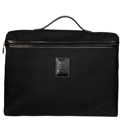 Boxford S Briefcase , Black - Recycled canvas - View 1 of 4