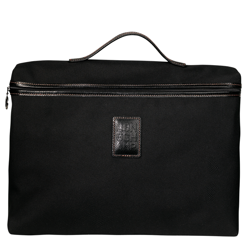 Boxford S Briefcase , Black - Recycled canvas  - View 1 of  4