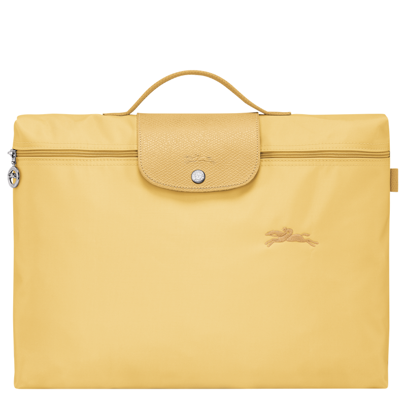 Le Pliage Green S Briefcase , Wheat - Recycled canvas  - View 1 of 5