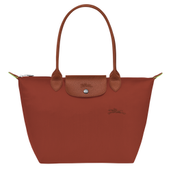 Le Pliage Green M Tote bag , Chestnut - Recycled canvas