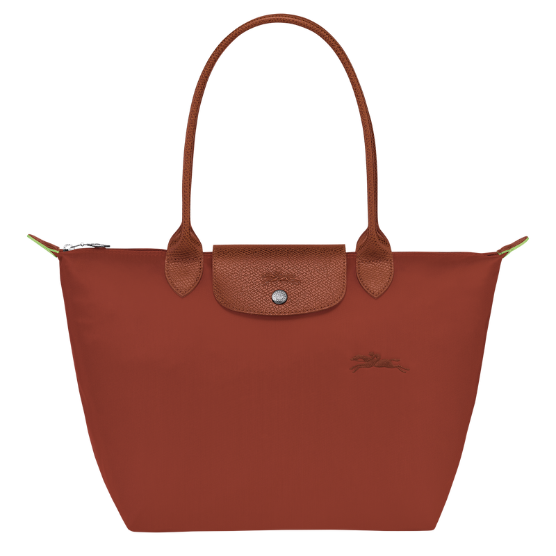 Le Pliage Green M Tote bag Chestnut Recycled canvas Longchamp US