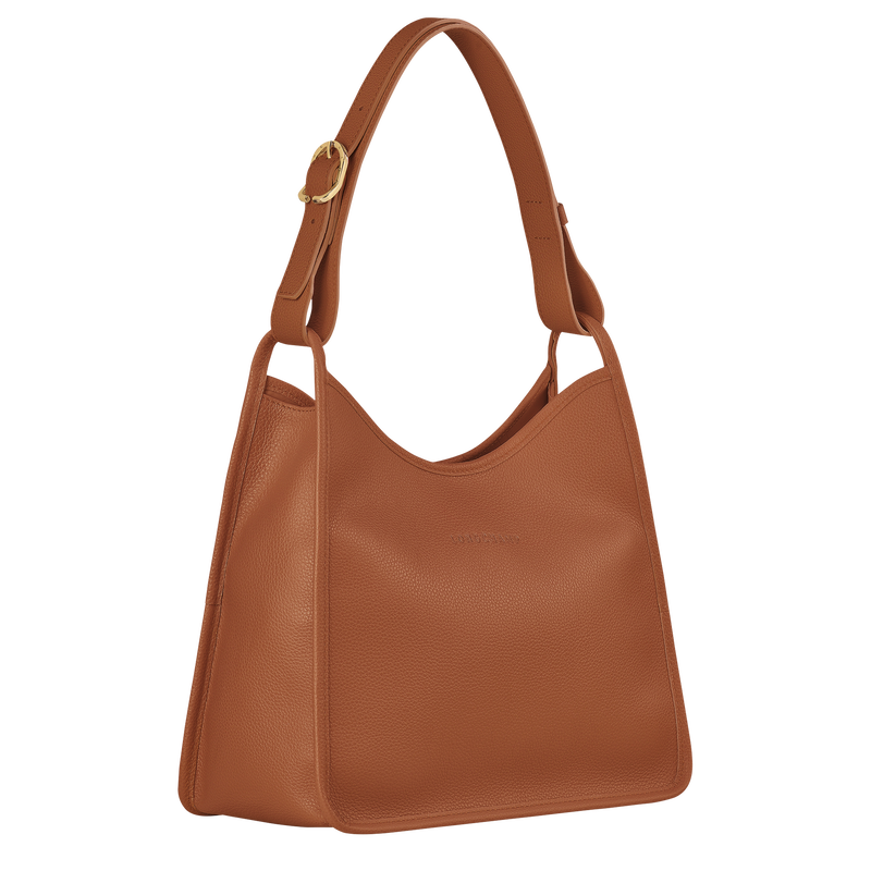 Le Foulonné M Hobo bag Caramel - Leather (10155021121) | Longchamp US