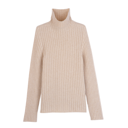 High neck sweater , Ecru - Knit