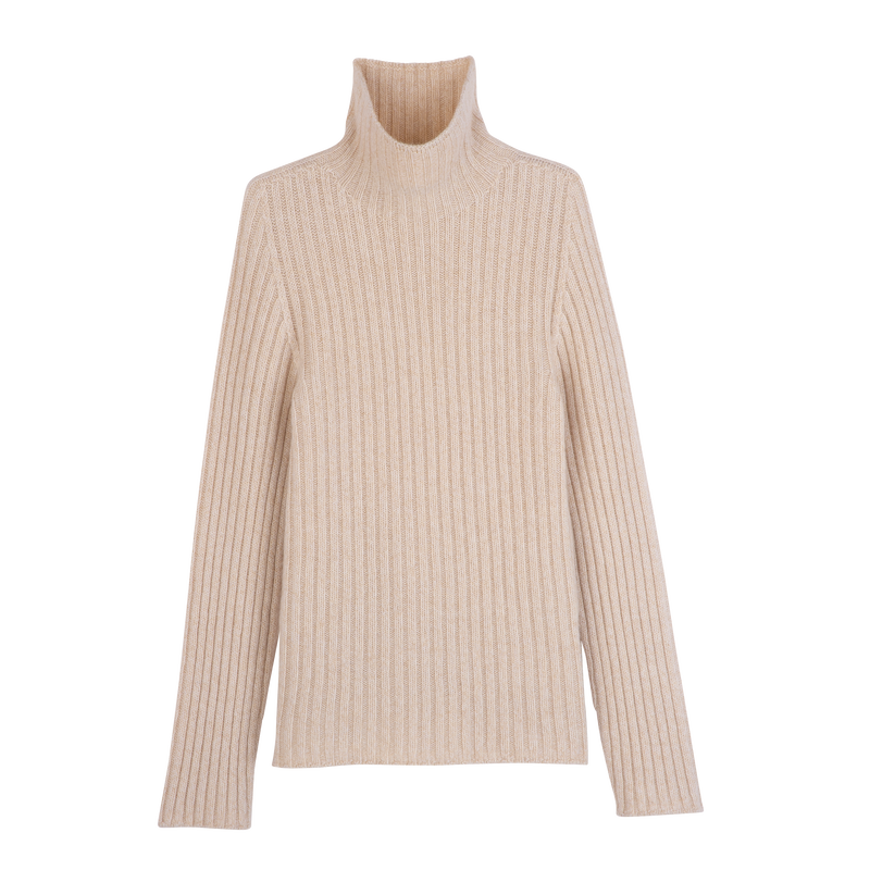 High neck sweater , Ecru - Knit  - View 1 of  5