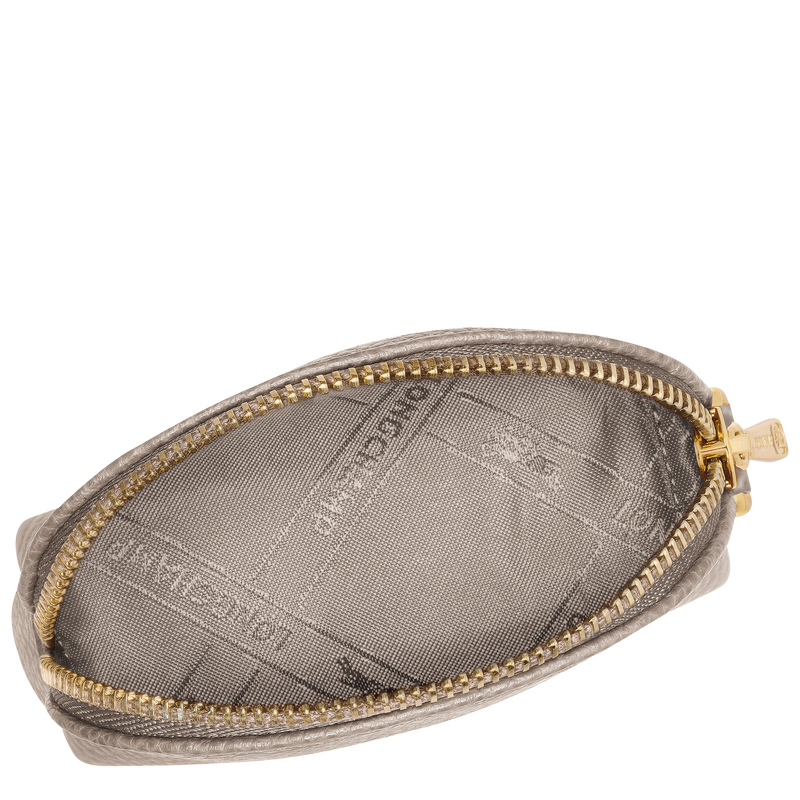 Le Foulonné Coin purse , Turtledove - Leather  - View 3 of  4