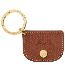 &Eacute;pure Key ring , Brown - Leather