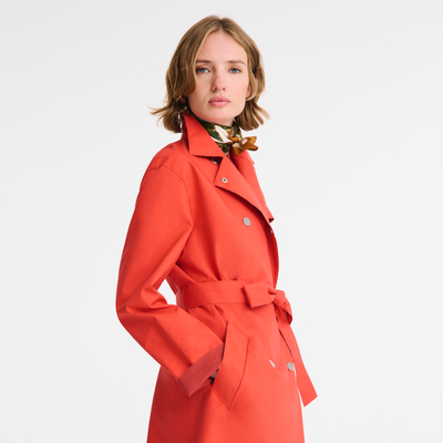 null Trenchcoat, Rot/Navy
