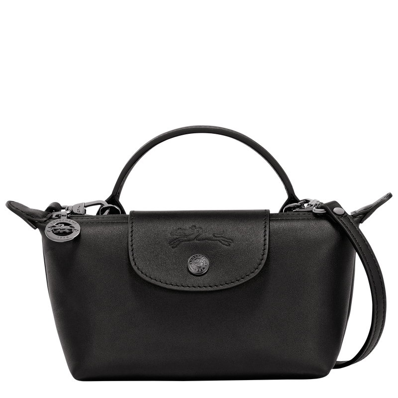 Pochette XS Le Pliage Xtra , Leder - Schwarz  - Ansicht 1 von 5