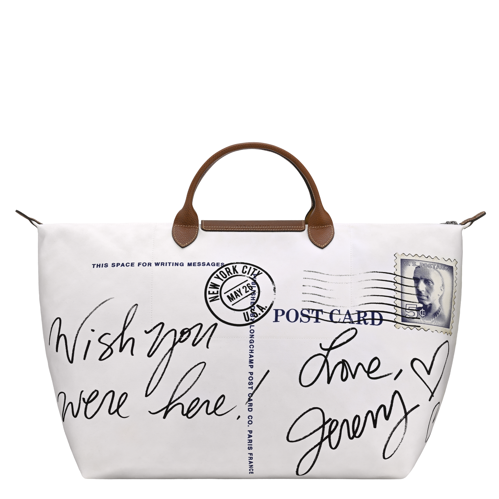 null Travel bag L Longchamp X Jeremy Scott, Brown