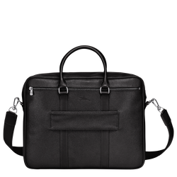 Le Foulonné Briefcase M, Black