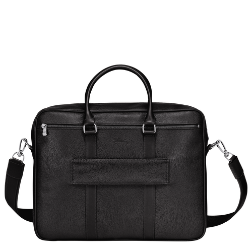 Le Foulonné M Briefcase , Black - Leather - View 4 of 5