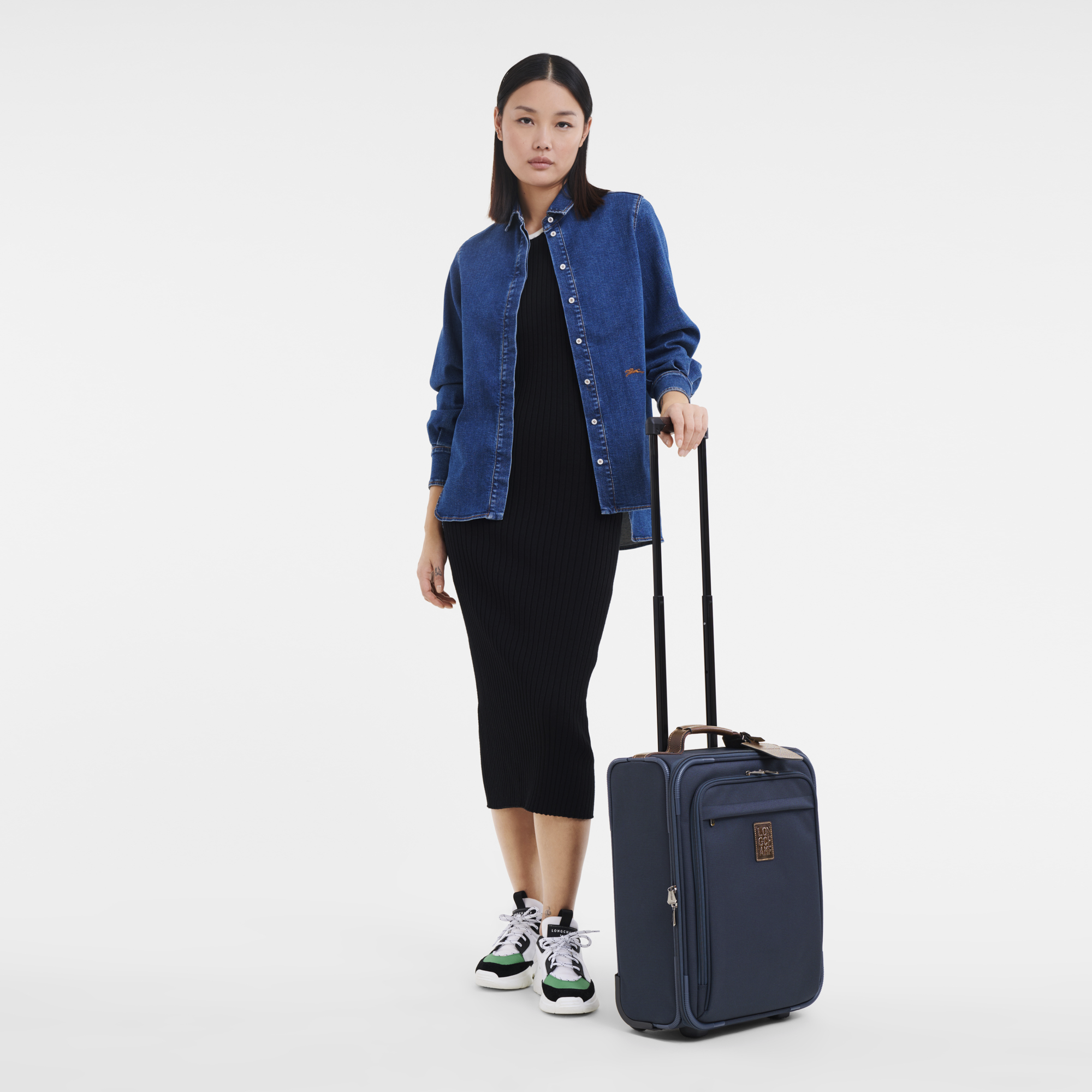 Boxford S Suitcase Blue - Canvas (L1422080127) | Longchamp US