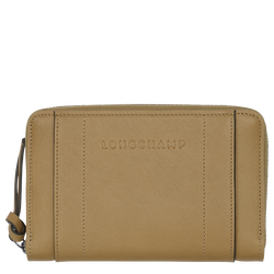 Longchamp 3D Portemonnee , Tabak - Leder
