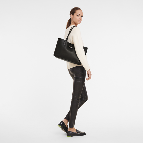 Roseau Essential L トートバッグ ブラック - レザー (L2686968001