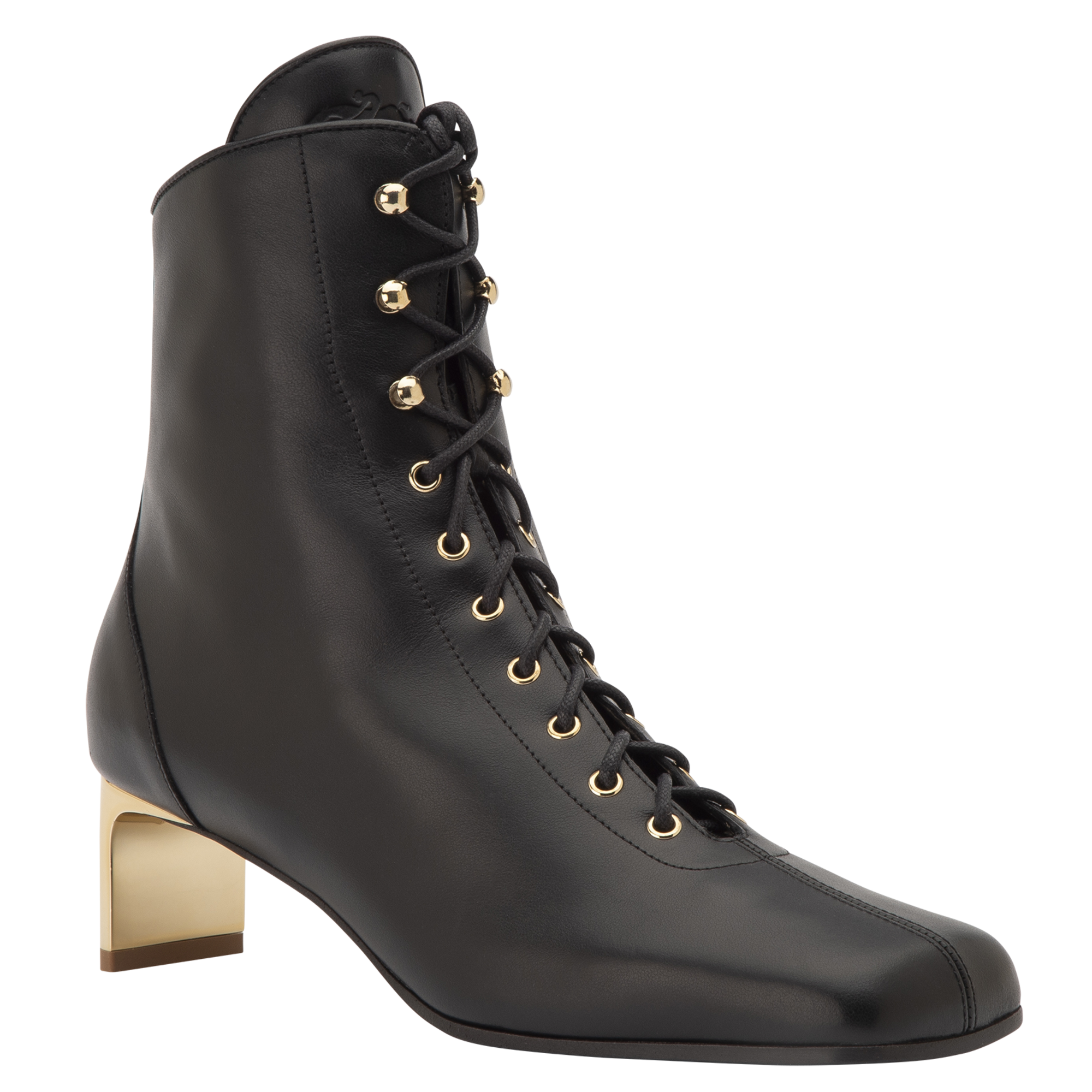 La Patineuse Botas bajas de tac&oacute;n alto, Negro