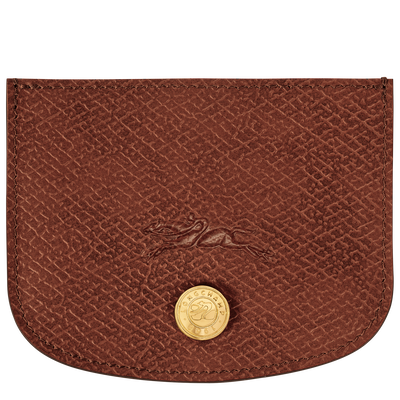Karten-Etui Épure , Leder - Braun