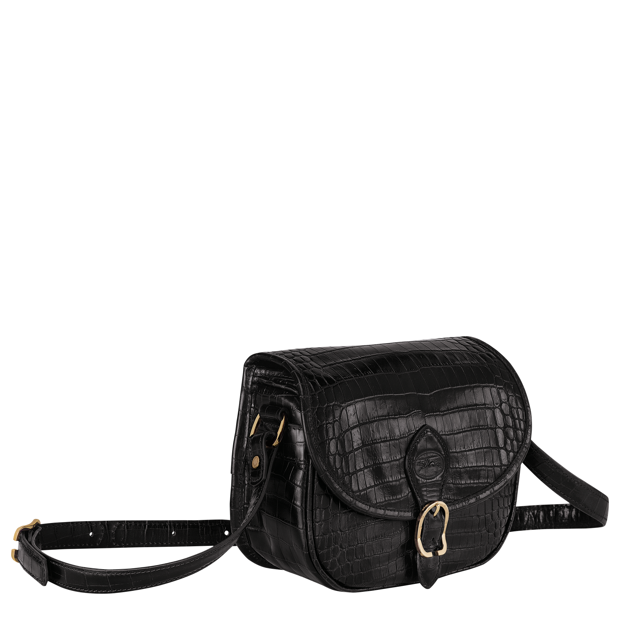 longchamp black bag with strap