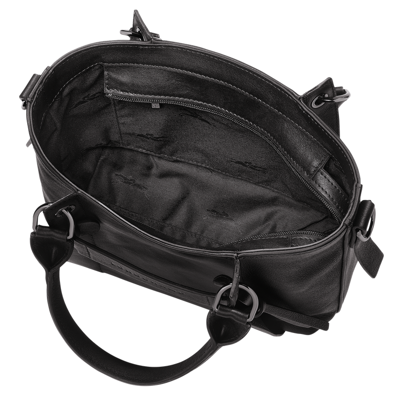 Sac &agrave; main S Longchamp 3D , Cuir - Noir  - Vue 5 de 6