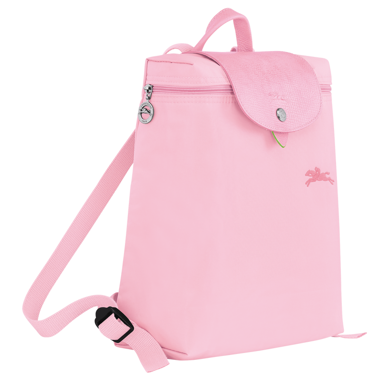 Le Pliage Green M Backpack , Pink - Recycled canvas  - View 2 of 5