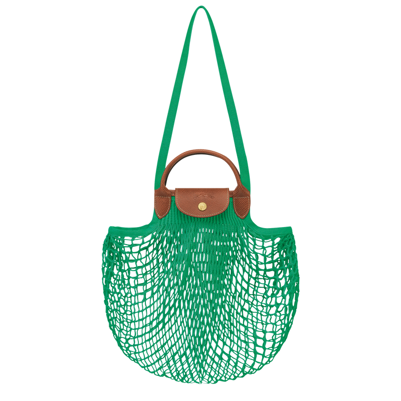 Le Pliage Filet L Mesh bag , Green - Canvas  - View 1 of 3