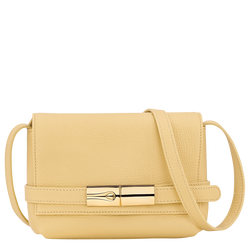 Le Smart S Crossbody bag , Hay - Leather
