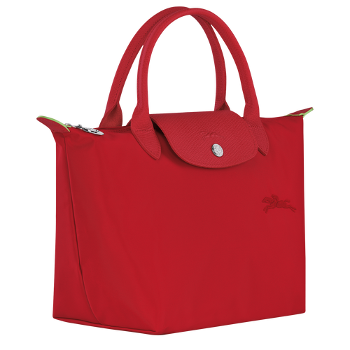 Le Pliage Green S Handbag , Tomato - Recycled canvas - View 3 of 6