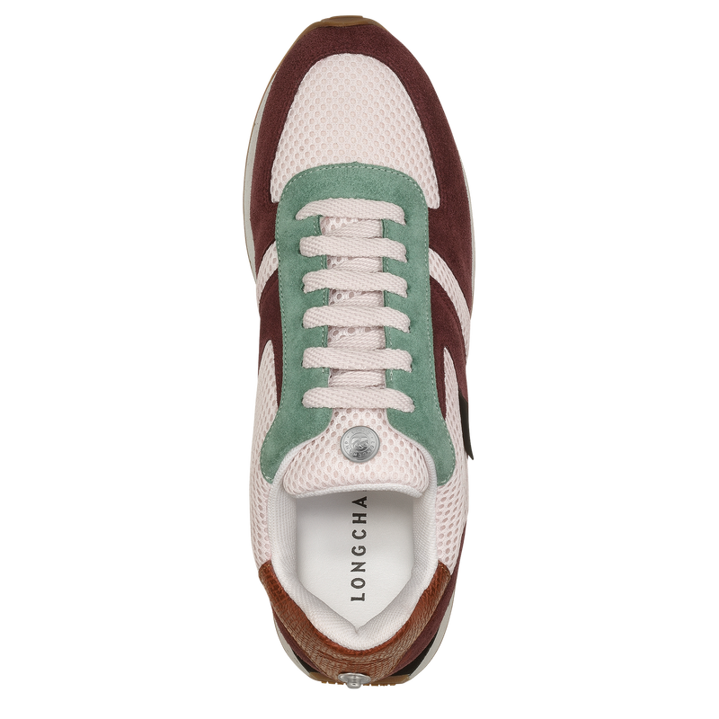 Sneakers Le Pliage Green Pelle Amaranto Longchamp IT