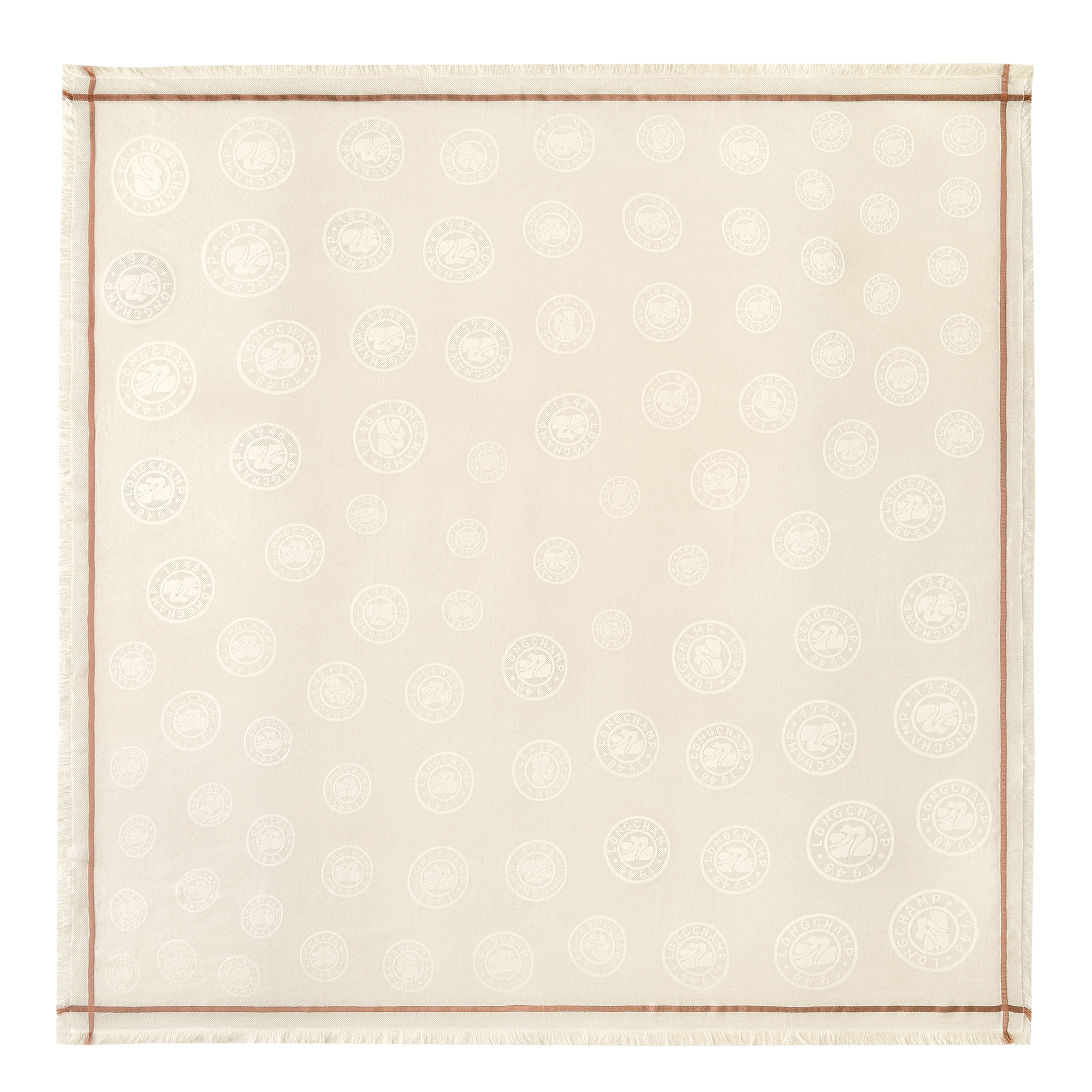 Shawl, Ivory - View 1 of
2 - zoom in La Médaille Longchamp Shawl, Ivory