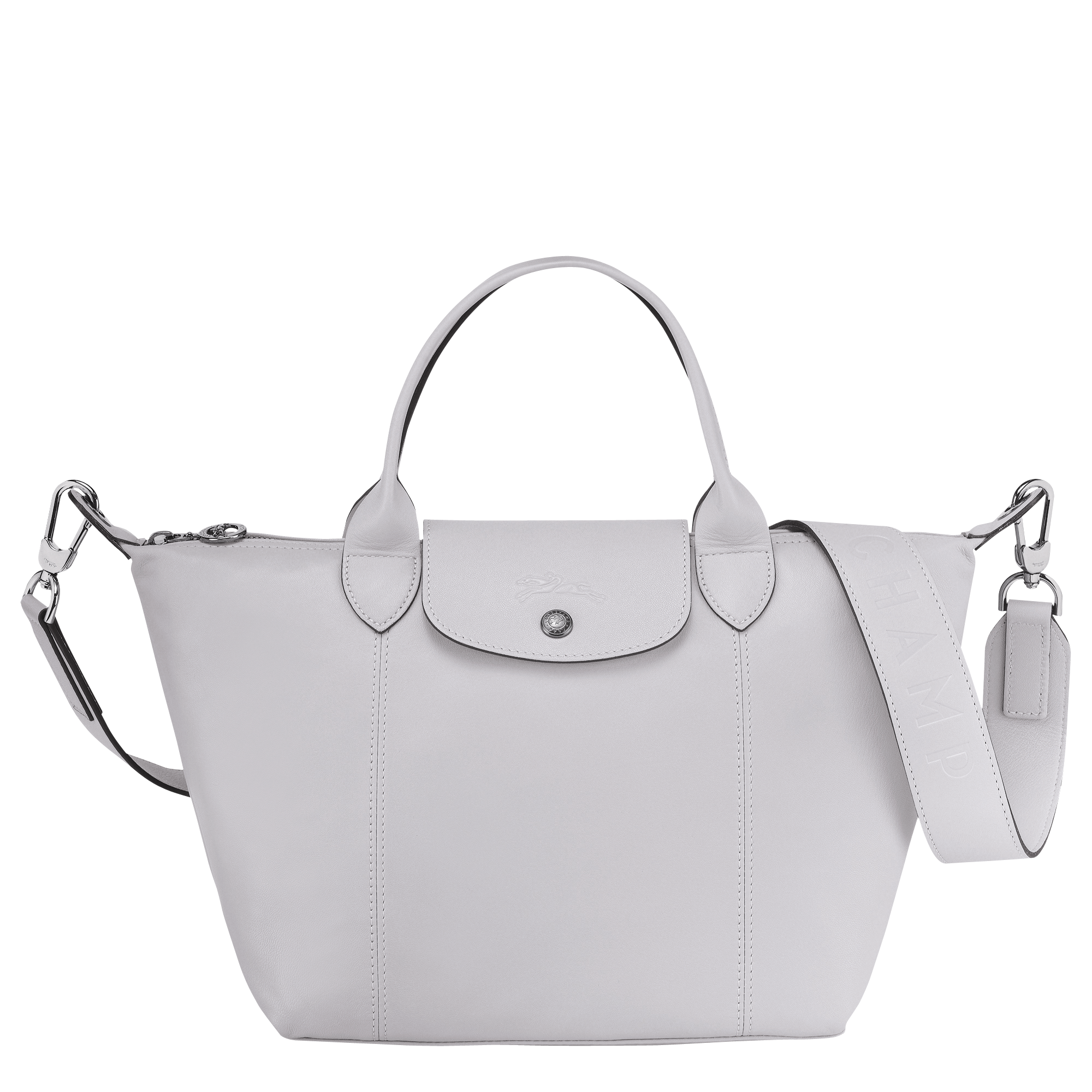 Top handle bag S Le Pliage Cuir Grey 